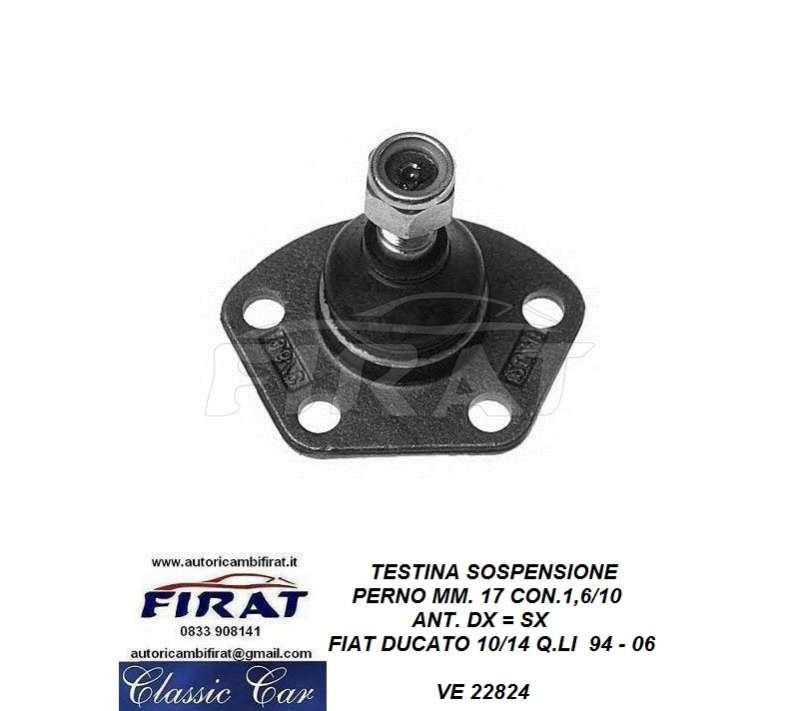 TESTINA SOSPENSIONE FIAT DUCATO 10/14 q.LI 94 - 06 (22824)
